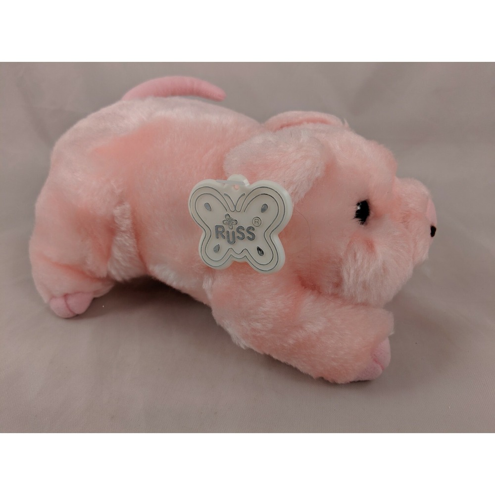 Russ Fanny Pink Pig Plush 7‎ Inch Stuffed Animal toy